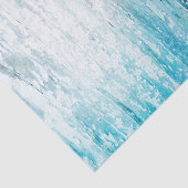 Holzkörner Aquamarin Weiß Rustikale Textur Decoupa Seidenpapier (Ausschnitt)