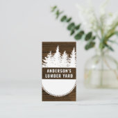 Holzkörner | Bäume und Rundsägen Visitenkarte (Stehend Vorderseite)
