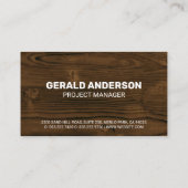 Holzkörner | Bäume und Rundsägen Visitenkarte (Rückseite)