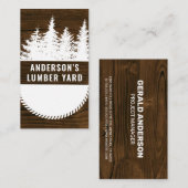 Holzkörner | Bäume und Rundsägen Visitenkarte (Vorne/Hinten)