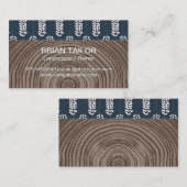 Holzkörner | BLUME | Muster der botanischen Blume Visitenkarte (Vorne/Hinten)