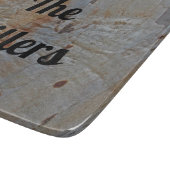 Holzkörner Familienname Tree Bark Foto Natur Schneidebrett (Ecke)