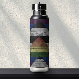 Holzkörner Fein-Flag-Farben Trinkflasche