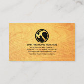 Holzkörner-Handyman-Werkzeuge-Schalttafel Visitenkarte (Rückseite)