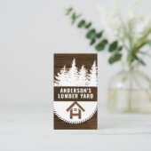 Holzkörner | Holz | GEBÄUDE Visitenkarte (Stehend Vorderseite)