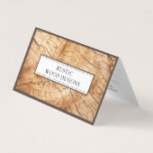 Holzkörner-Holzarbeiter-Tischler Visitenkarten (Vorderseite)