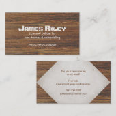 Holzkörner im Hintergrund Visitenkarte (Vorne/Hinten)