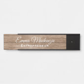 Holzkörner, individuell anpassbare Bürotür-Zeichen Türschild (Vorderseite )