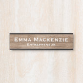 Holzkörner, individuell anpassbare Bürotür-Zeichen Türschild (Vorderseite )