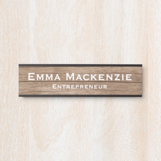 Holzkörner, individuell anpassbare Bürotür-Zeichen Türschild (Vorderseite )
