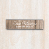 Holzkörner, individuell anpassbare Bürotür-Zeichen Türschild (Vorderseite )