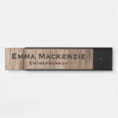 Holzkörner, individuell anpassbare Bürotür-Zeichen Türschild (Vorderseite )