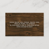 Holzkörner | Metallsäge Visitenkarte (Rückseite)