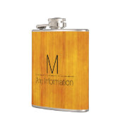 Holzkörner-Monogramm Nr. 3 Flachmann (Links)