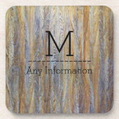 Holzkörner-Monogramm Nr. 4 Untersetzer (Vorderseite)