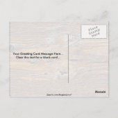Holzkörner, Platten aus verwittertem Holz Postkarte (Rückseite)