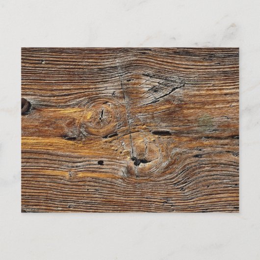 Holzkörner, Platten aus verwittertem Holz Postkarte (Vorderseite)