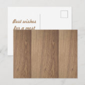 Holzkörner-Postkarte Feiertagspostkarte (Vorne/Hinten)