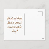 Holzkörner-Postkarte Feiertagspostkarte (Rückseite)