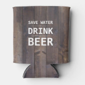Holzkörner Rett Water Drink Bier Personalisierter  Dosenkühler (Vorderseite)
