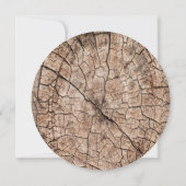 Holzkörner Rustikale Hochzeit Speichern Sie das Da Save The Date (Rückseite)