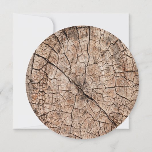 Holzkörner Rustikale Hochzeit Speichern Sie das Da Save The Date (Rückseite)