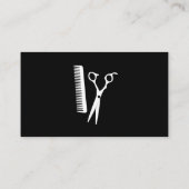 Holzkörner | Salon Scissors Visitenkarte (Rückseite)
