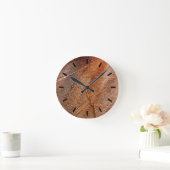 Holzkörner schneiden runde wanduhr (Zuhause)