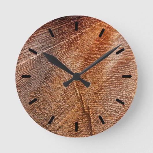 Holzkörner schneiden runde wanduhr (Vorderseite)