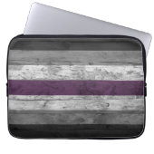 Holzkörner - subtile asexuelle Druckfarben Laptopschutzhülle (Vorderseite)