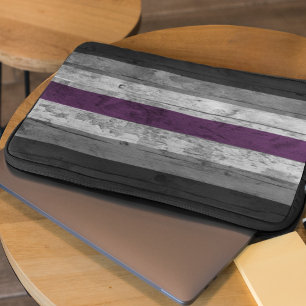 Holzkörner - subtile asexuelle Druckfarben Laptopschutzhülle