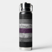 Holzkörner - subtile asexuelle Druckfarben Trinkflasche (Hinten)