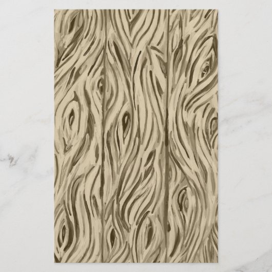 Holzkörner Tafel Französischer Eichenholz Briefpapier (Vorderseite)