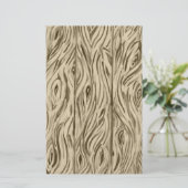 Holzkörner Tafel Französischer Eichenholz Briefpapier (Stehend Vorderseite)
