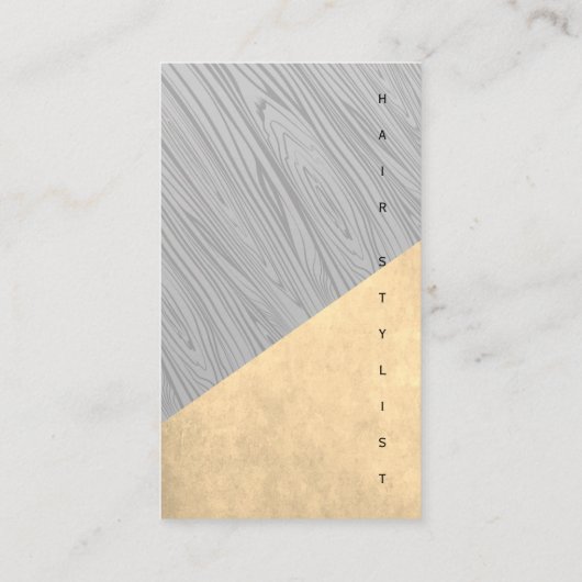 Holzkörner und -gewebe visitenkarte (Rückseite)