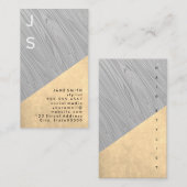 Holzkörner und -gewebe visitenkarte (Vorne/Hinten)