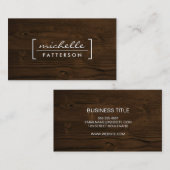 Holzkörner | VINTAG Visitenkarte (Vorne/Hinten)