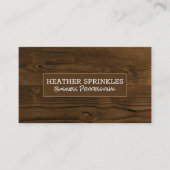 Holzkörner Visitenkarte (Vorderseite)