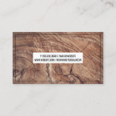 Holzkörner Visitenkarte (Rückseite)