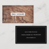 Holzkörner Visitenkarte (Vorne/Hinten)