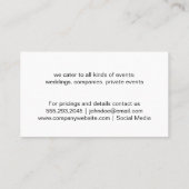 Holzkörner Visitenkarte (Rückseite)