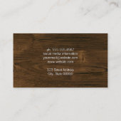 Holzkörner Visitenkarte (Rückseite)