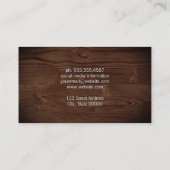 Holzkörner Visitenkarte (Rückseite)