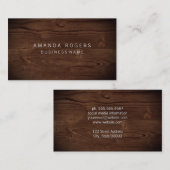 Holzkörner Visitenkarte (Vorne/Hinten)