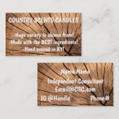 Holzkörner-Visitenkarte, beidseitig bedruckt Visitenkarte (Vorne/Hinten)