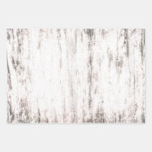 Holzkörner weißes rustikales Land Textur Decoupage Geschenkpapier Set (Vorderseite 2)