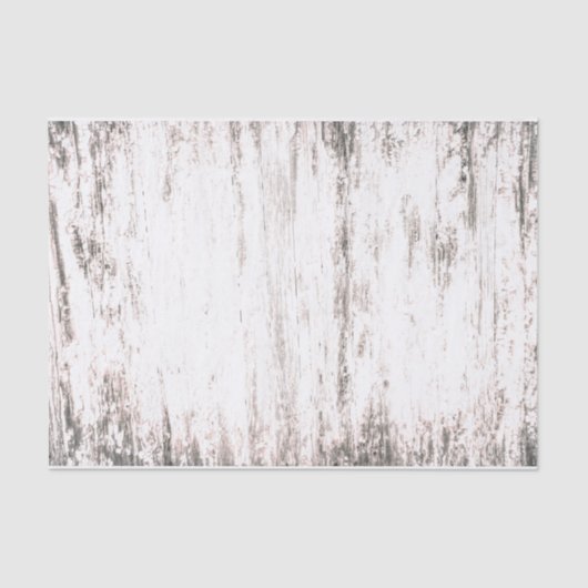 Holzkörner weißes rustikales Land Textur Decoupage Seidenpapier (Vorderseite)