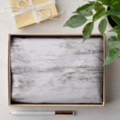 Holzkörner weißes rustikales Land Textur Decoupage Seidenpapier (Geschenk)