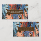 Holzkörnergrenze | Palmen Visitenkarte (Vorne/Hinten)