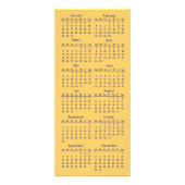 Holzkörnerkarte 2012 Kalender Business Rack Card Werbekarte (Hinten)